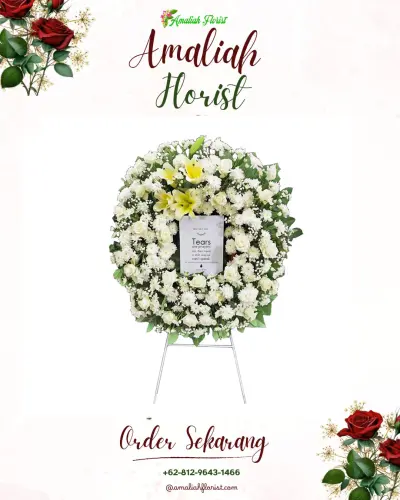 Krans Bunga Duka Cita di Maricaya Selatan